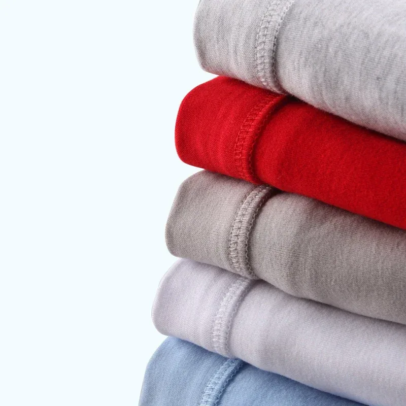 Solid Color Fat Plus Size Men's Underwear Mens Underpants 100% Cotton Comfortable Breathable Loose Large Size Men Briefs Panties