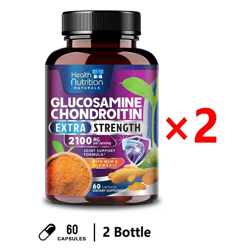 Glucosamine Chondroitin Turmeric MSM Triple Strength Joint Support 2100mg