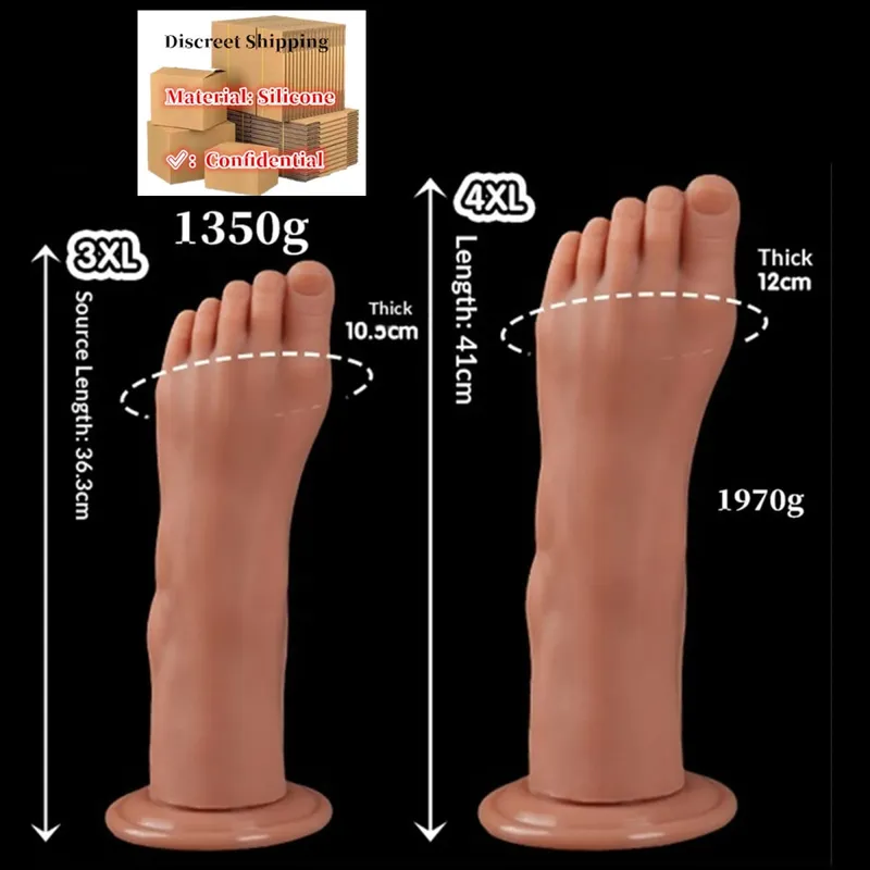 Tapón Anal estilo pies, tapón Anal grande de silicona, consolador masturbador profundo, estimulador dilatador, consolador Anal, juguete sexual para adultos para mujeres