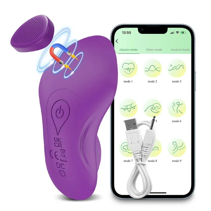 APP Control Clitoris Clit Stimulator Vibrator Γυναικείες φορητές δονητές Γυναικεία αυνανισμός Μαγνητικά εσώρουχα Παιχνίδια σεξ για ενήλικες