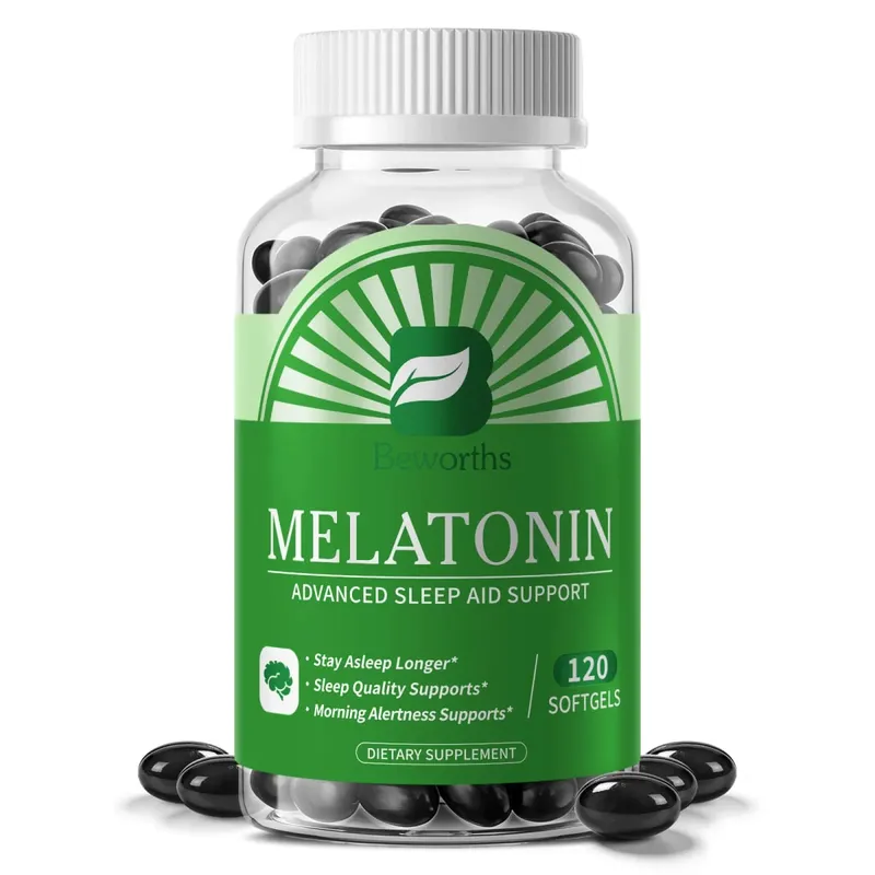 Melatonin 5mg Vitamin B6 Anti Stress Tools Sleeping Pills Melatonin to Sleep Manatiling Tulog ng Mas Matagal Para sa Pang-adultong Kalusugan ng Kagandahan