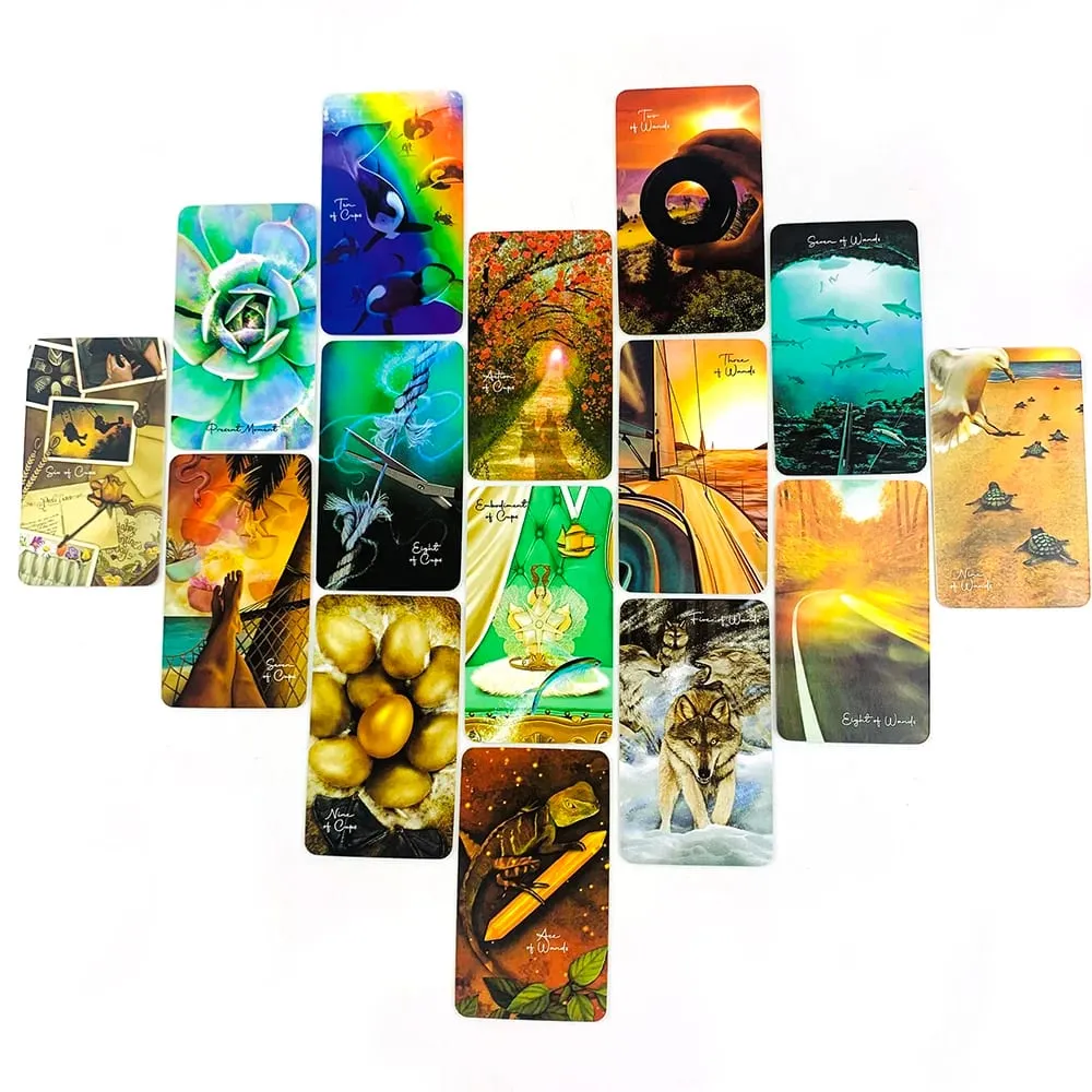 Tarot of Oneness Tarot Cards 84 Cards Mystical Tarot Deck Spiritual Guidance Divination Cards Game for Tarot Practitioner