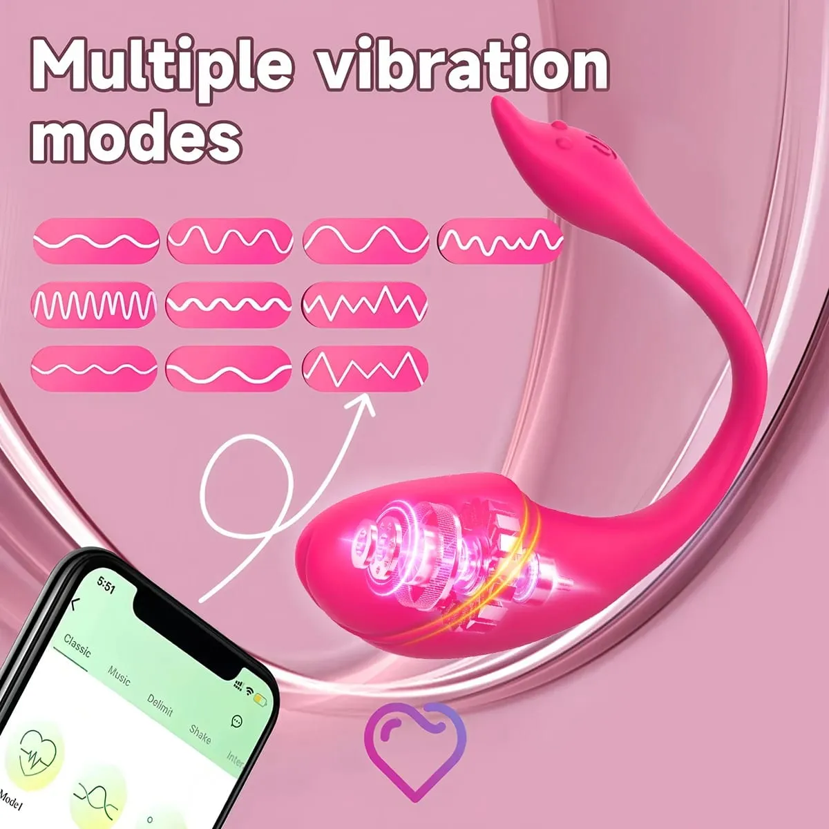 Luxus Field APP Control Vibrátor Klitorisz stimulátor Női G Spot Vagina Vibrációs Masszírozó Kezdő szexjátékok