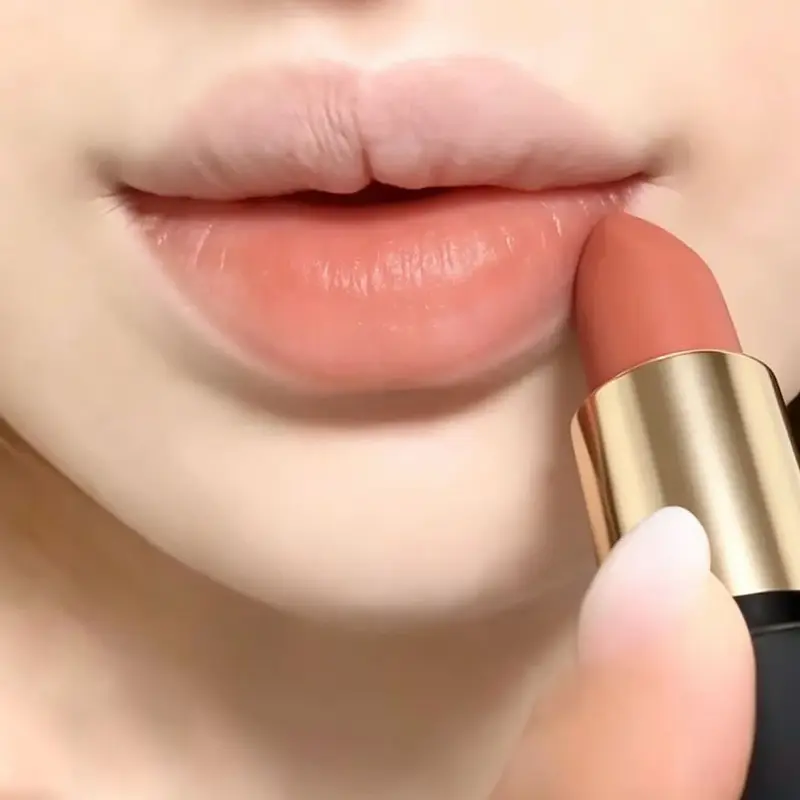 Milk Tea Κανέλα Γυμνό Lip Stick Matte Ενυδατικό Lip Balm με υψηλή χρωστική που διαρκεί Απαλό βελούδινο χρώμα χειλιών καθημερινό φυσικό μακιγιάζ