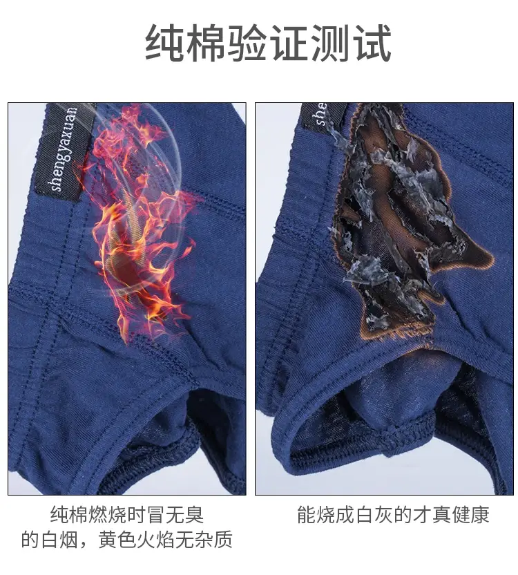 5Pcs/Lot Cotton Underpants for Men Briefs Male Underwear Knickers Panties Pant Shorts Sexy Undies in Sizes XL to 6XL