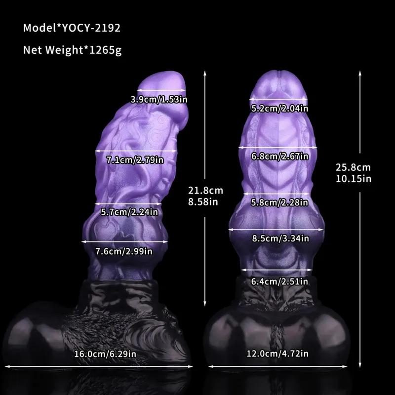 Monster Dragon Cock Πρωκτικό Dildos Διπλό Επίπεδο πέους Κολπικός Αυνανιστής Αυνανισμός Παιχνίδια σεξ σιλικόνης για ενήλικες γυναίκες Άνδρες που φλερτάρουν