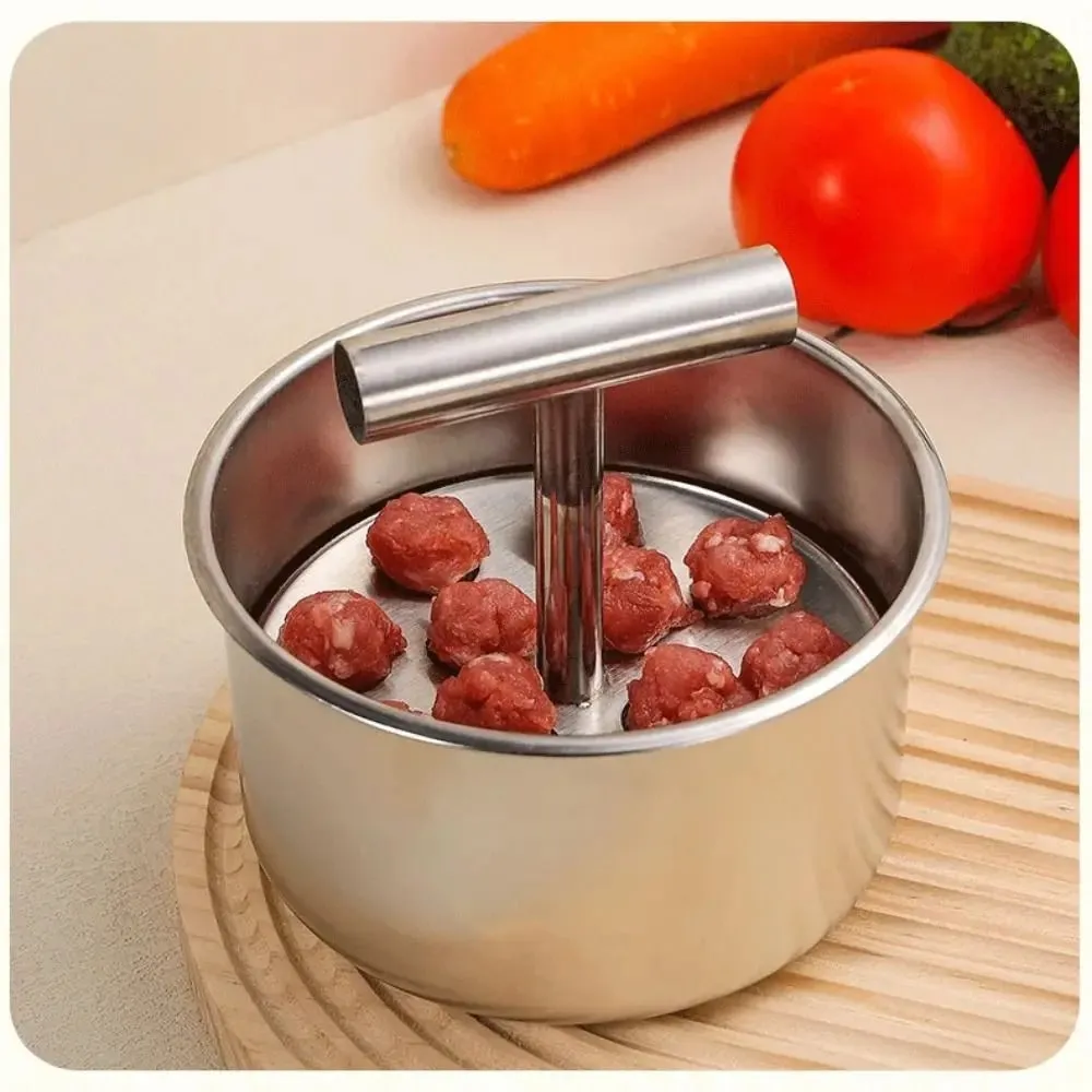 Stainless Steel Hand Press Meatball Maker Efficient Creative Meatball Maker Tool Manual Quick & Easy DIY Meatballs