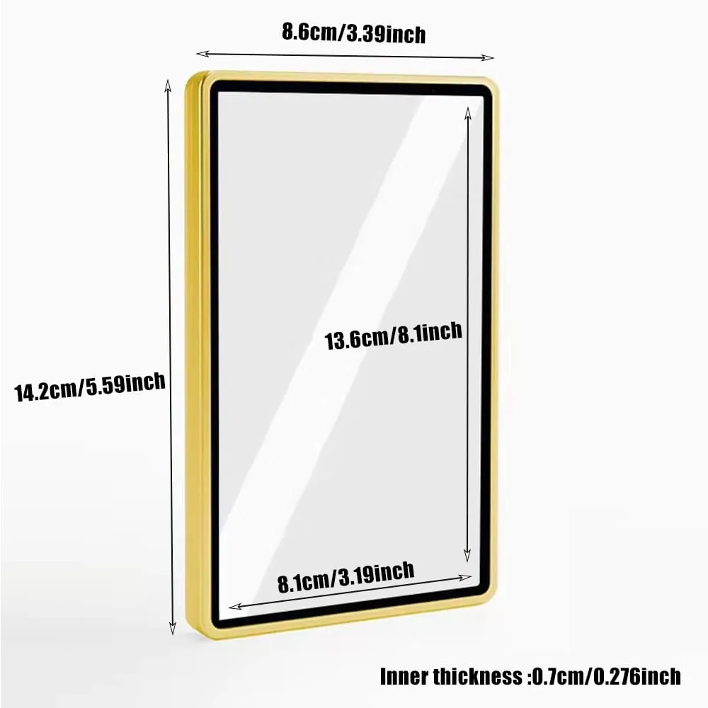 Casing Logam Tempat Pelindung Kartu Perdagangan Aloi Aluminium Warna Gradien Multiwarna untuk Kartu Bertingkat 35PT PSA CGC