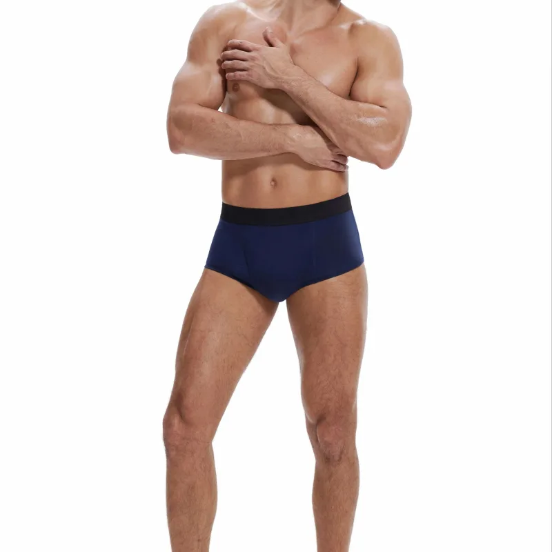 Leak-Proof Antibacterial Sanitary Cotton Men's Incontinence Briefs Absorbent Urinary Underwear Reusable Washable Berif