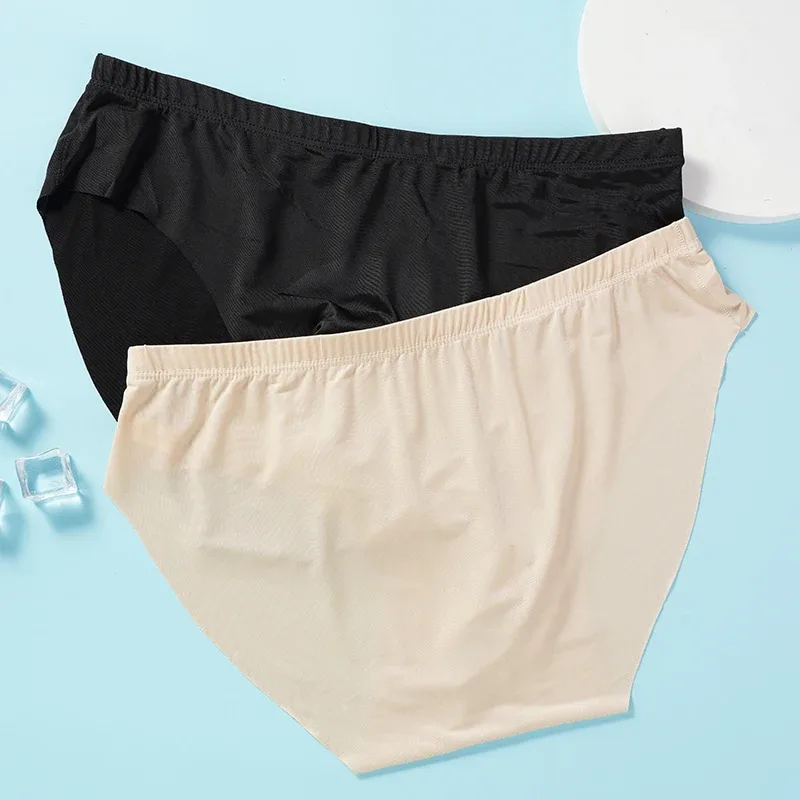 4 stuks heren ijszijde slips zomer transparant naadloos sexy sneldrogend trendy ademend ondergoed ultradunne slipjes