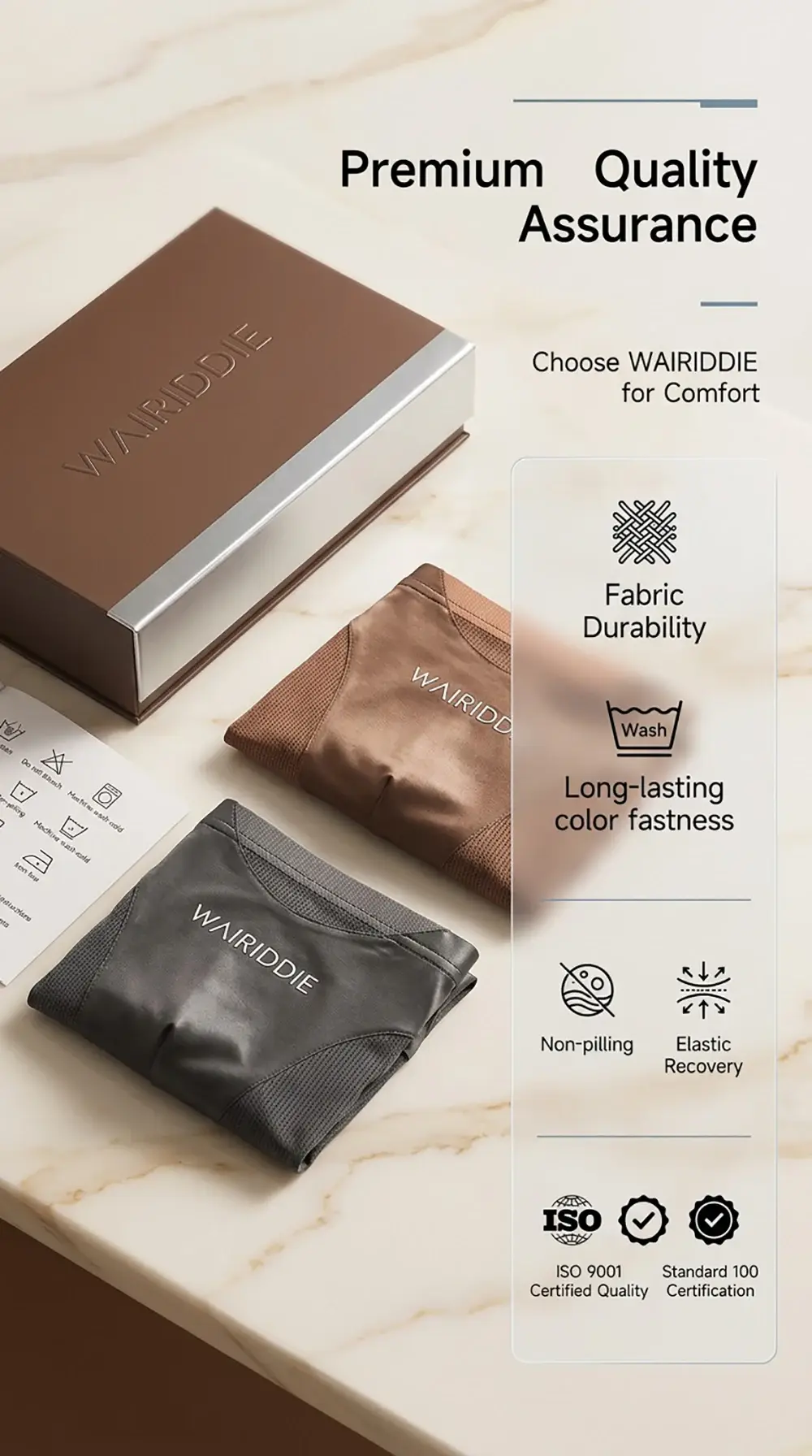 1/3PCS Luxury Satin-like Ice Silk Men Underwear Cool Breathable Double-side Mesh Men's Panties High Elastic Seamless Lingeries