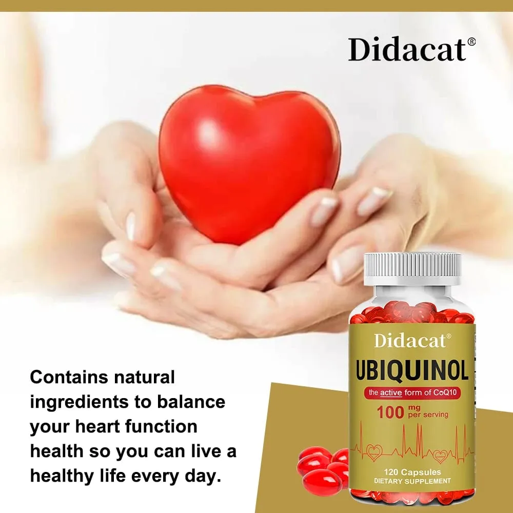 Ubiquinol CoQ10 φυτικές κάψουλες Αντιοξειδωτική υποστήριξη Κοινής κυτταρικής παραγωγής ενέργειας Καρδιά και καρδιαγγειακή υγεία