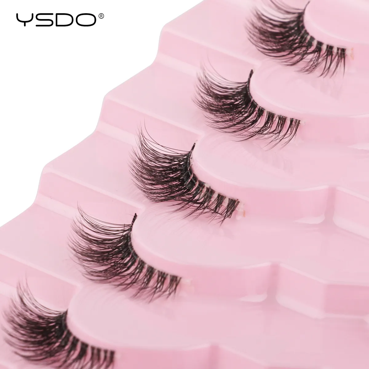 Half EyeLashes Φυσικές χνουδωτές ψεύτικες βλεφαρίδες Cat Eye Lash 3D Faux Mink Lashes Εργαλείο μακιγιάζ για επέκταση βλεφαρίδων με φτερωτές