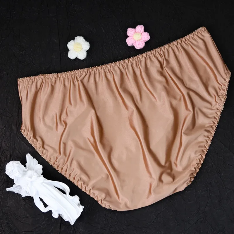smooth Briefs Silky Men's Underwear Glossy Sports Men Swimsuit Interior Hombre Panties mens sexy underwear