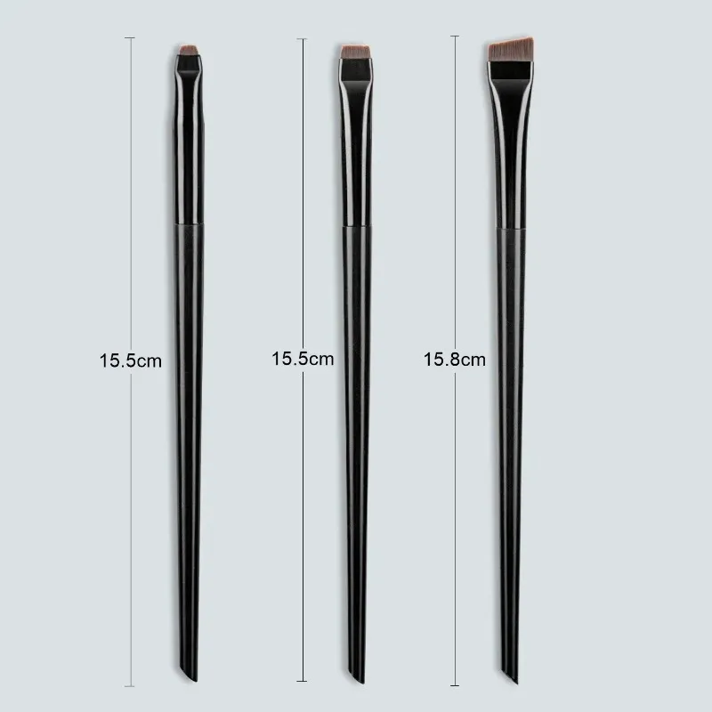 3 τεμάχια/σετ Blade Eyeliner Brushes Brush Brush Portable Flat Fine Eye Liner Brow Contour Makeup Brush Make Up Tool Χονδρική πώληση 2025