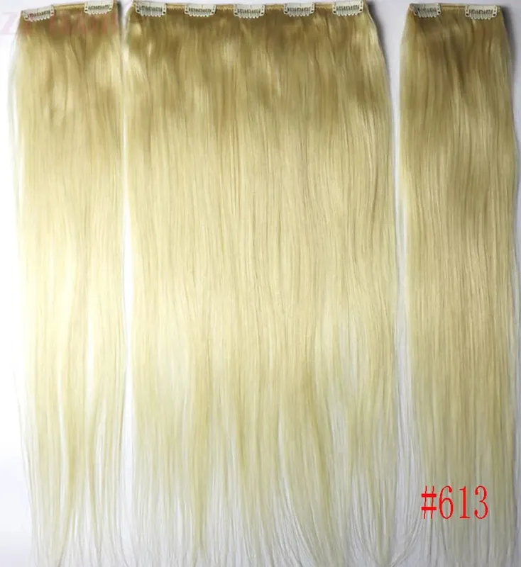 קליפס-אין 100% ברזילאי אנושי תוספות שיער 16"-28" שלוש חתיכות 3 יחידות סט 100 גרם-200 גרם 1x25 2x10 טבעי ישר