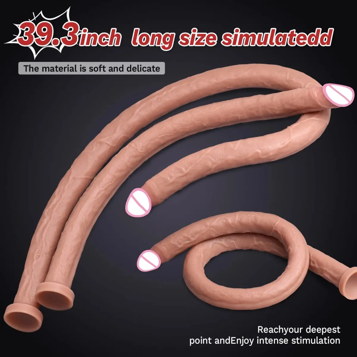 Εξαιρετικά μακρύ ρεαλιστικό Dildos G Spot Διέγερση βαθιάς αφής πέους κόλπος πρωκτικό Dildo Dick Παιχνίδια σεξ ενηλίκων για γυναίκες Ανδρικά βύσματα γλουτών