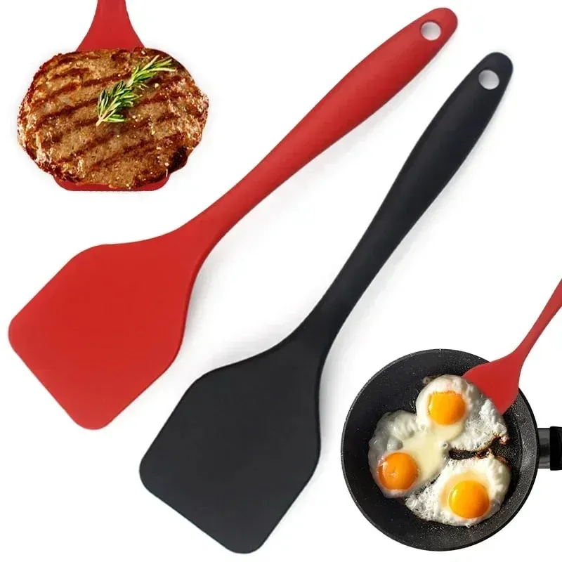 Maliit na 20.5cm Silicone Cooking Leakage Spatula Dense Shovel Fried FishOmelette Shovel Non-stick Spatula Mga Tool sa Pagluluto sa Kusina — image 2