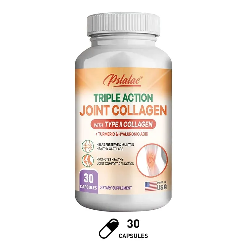 Triple Action Joint Collagen with Type II Collagen - Promotes Joint Health & Comfort Relieves Pain Rebuilds Preserves Cartilage