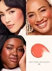 Rare Beauty Easy to Apply Highlighter Eyeshadow Palette Blush Hydrating Brightening Blush πουρέ πατάτας Ενισχύει τις λεπτομέρειες του προσώπου