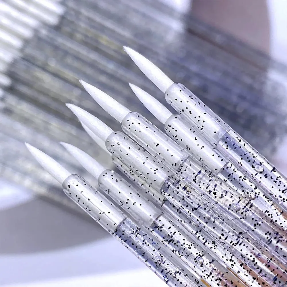 Kuas Eyeliner Makeup Eye Shadow Sekali Pakai Baru Aplikator Tongkat Kristal Kuas Kosmetik Ekstensi Bulu Mata Alat Kecantikan Wanita