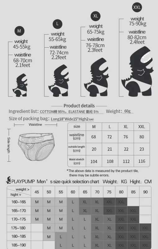 1/3Pcs Cotton Men Underwear Sexy Breathable Bikini Panties Underpants Large Crotch Pouch Mens Briefs with Front and Back Cutouts