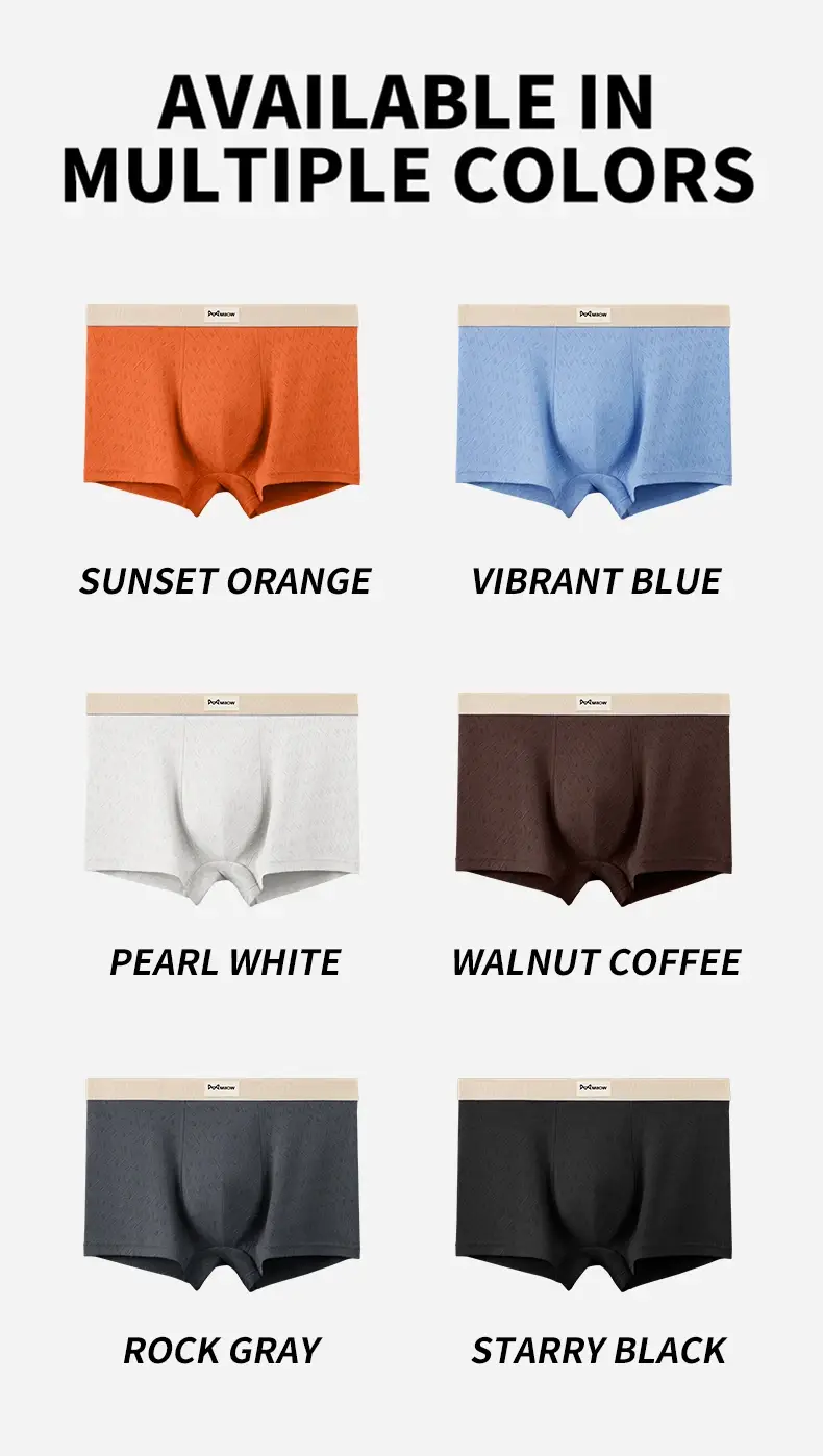 MiiOW 3Pcs Cotton Men Underwear 10A Antibacterial Crotch Men's Panties Breathable Mesh Man Underpants Softness Mens Boxer Briefs