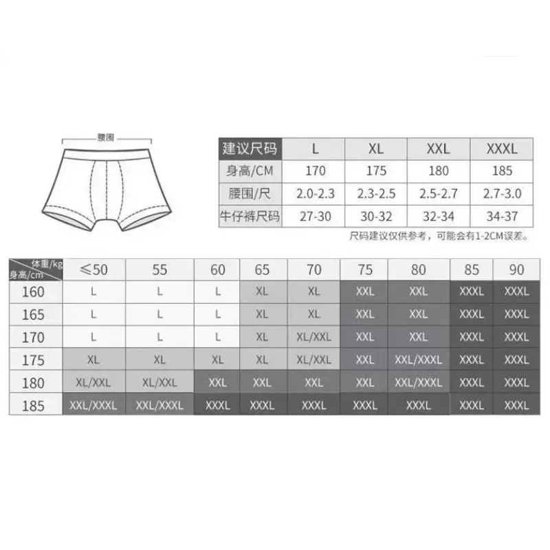Men's Panties Male Underpants Man Pack Shorts Boxers Underwear Slip Homme Calzoncillos Bamboo Hole Large Size