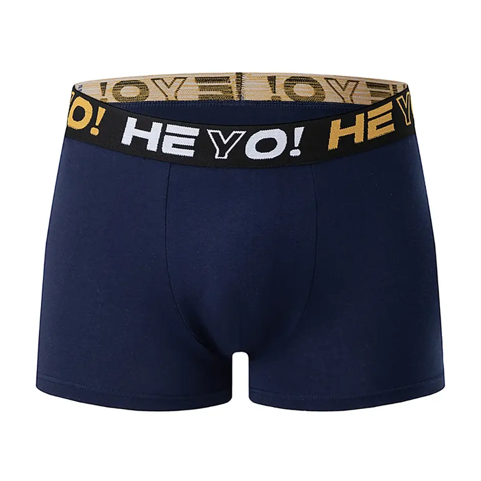 4-Piece Set of Men's Solid Color Cotton Underwear, Casual and Versatile, Elastic Waist, Comfortable Four Corner Plus Size Shorts
