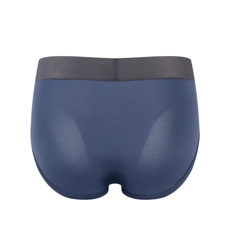 Men Underwear Brief Sexy Low-rise Striped Bikini Athletic Supporters Underpants Sleepwear Nylon Quick Dry Breathable