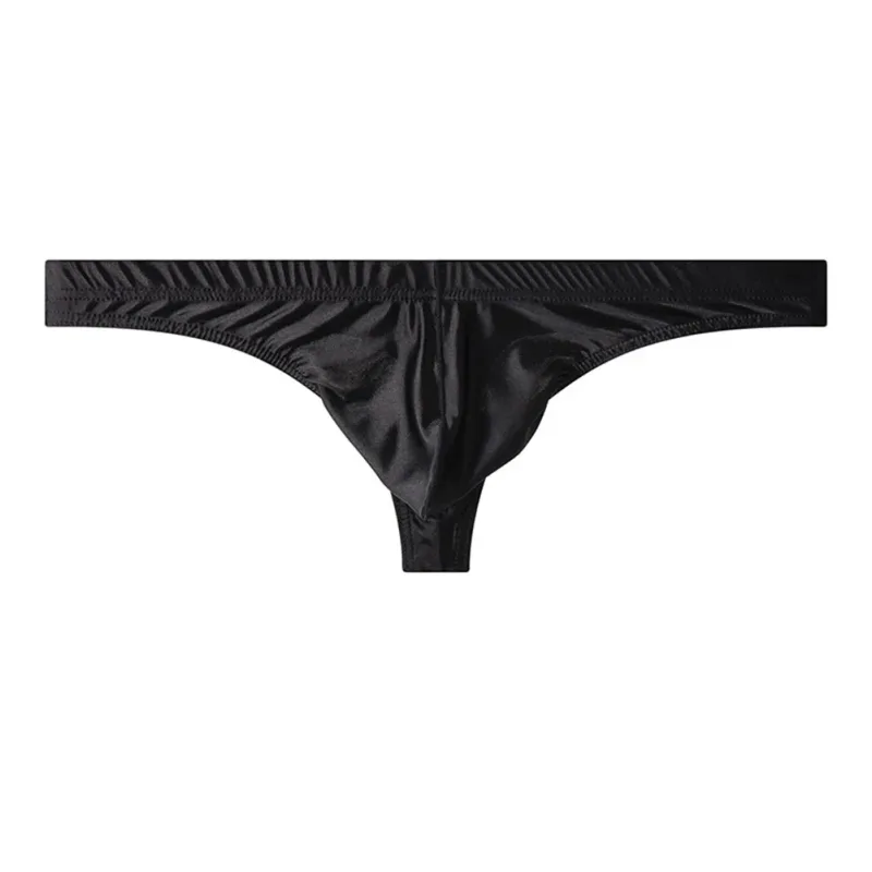 Breathable Ice Silk Underwear Ice Silk G-String Brand New Men's Underwear Classic Style Thongs Lightweight Ice Silk Underwear