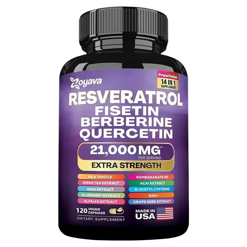Resveratrol Extract Capsules - Mga Benepisyo sa Immunity Antioxidants Ang Cardiovascular Health ay Nagtataguyod ng Makinis na Balat