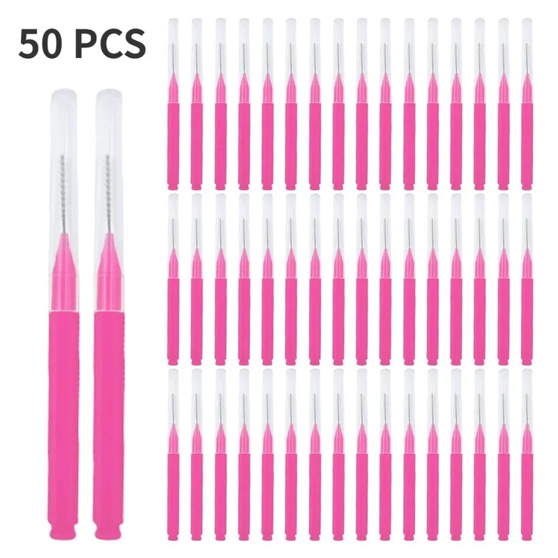 5/10/50PCS Mini Eyebrow Brush Brow Perm Brush Disposable Brow Lifting Brushes Bendable Micro Eyelash Brush Applicators Tools — image 8