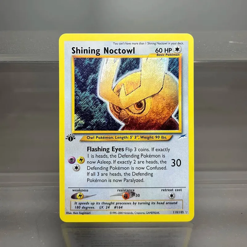 Neo Destiny Charizard PTCG Single Collection Card 1st Edition 1996 Tyranitar Gengar Card PKM Proxy Cards Toys Gifts