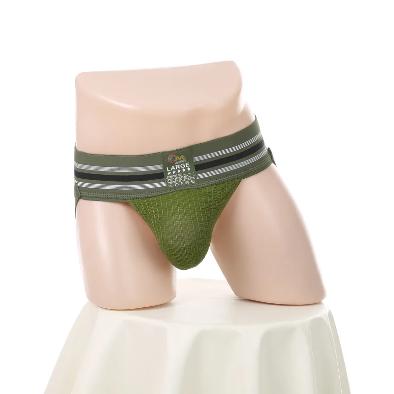 Men Underwear Athletic Jock Strap Supporter Classic Thong Elastic Wide Waistband Underpants Breathable Jockstrap Sexy Lingerie