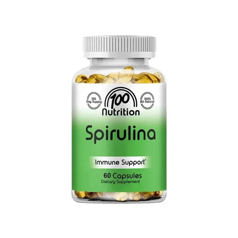Organic Spirulina 2000 Mg Supplement - Tumutulong sa Detoxification Immune System Cardiovascular Antioxidants B Vitamins