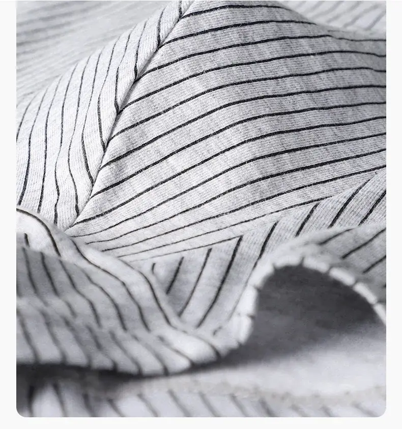 MiiOW PLUS 5XL 3/4Pcs Striped Panties Boxershorts Men Underwear Organic Cotton Boxer Shorts Antibacterial Seamless Underpants