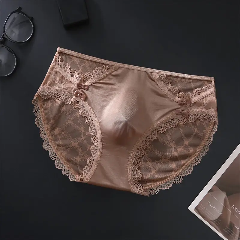 Men's underwear Ice silk tangas japonesa adults 18 plus calzoncillos hombre lace ropa interior hombre 3D convex cuecas masculina