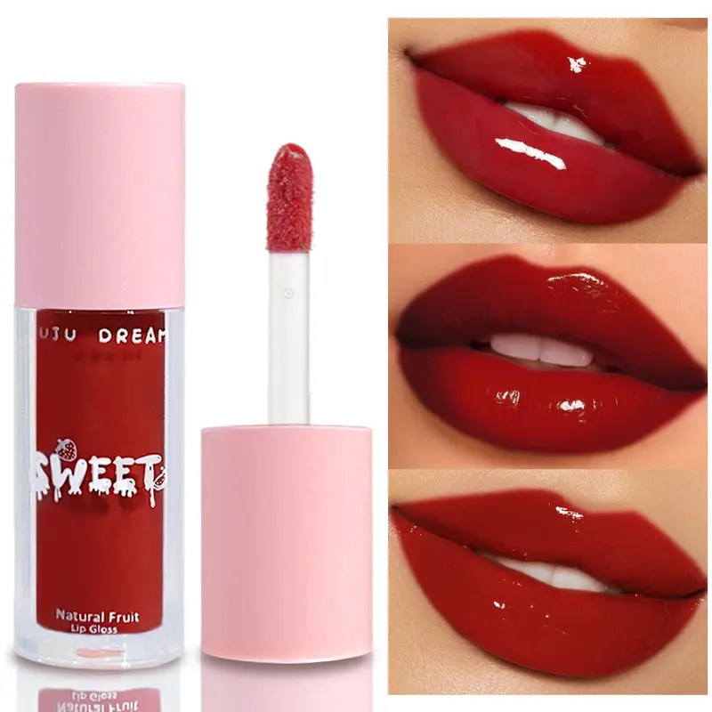 Γυαλιστερό lip gloss mirror nude lip gloss ενυδατικό λαμπερό δέρμα αδιάβροχο μακράς διαρκείας για άψογο φινίρισμα