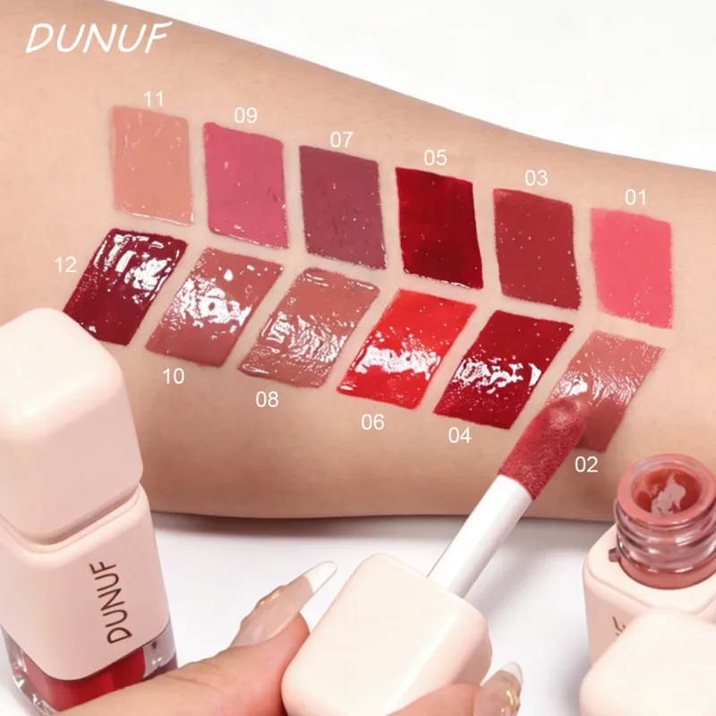 Glossy Lip Gloss Mirror Water Lip Tint Long Lasting Non-sticky Cup Liquid Lipstick Moisturizing Nude Red Brown Lip Makeup — image 4