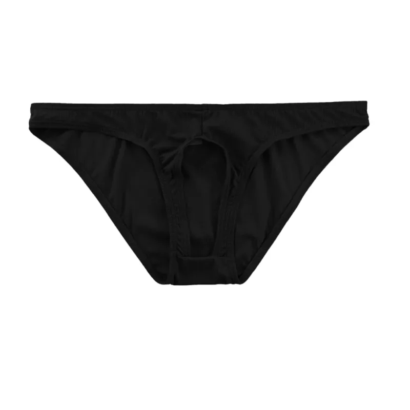 Men Gay Sexy Briefs Front Open Soft Underpants Men Low Rise Underwear Breathable Quick Dry Panties Sexy Torys For Man Lingerie