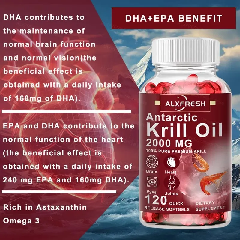Κάψουλες Krill Oil Βελτιώνουν τη Διάθεση Χοληστερόλης Αντικαταθλιπτικά Επιδράσεις Καρδιαγγειακή Προστασία Εγκεφάλου Γνωστική Αντιφλεγμονώδη