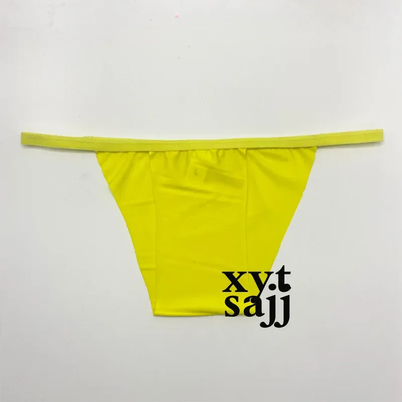 Low‑Rise Unisex Triangle Underwear One‑Piece Molding Solid Color No‑Elastic Design Non‑Binding Comfort Sexy Brief Panties