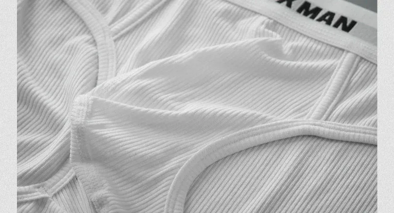 3Pak Sommer Enkeltlags Herreundertøj Lavhøjdede trusser til mænd Elastic Comfort Fit Undertrusser Ropa Interiør Hombre