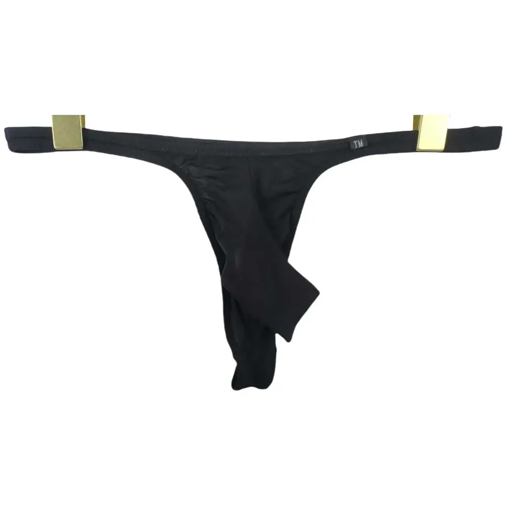 Men Sexy Front Open Pouch Thong G-string T-back Elephant Nose Briefs Underwear