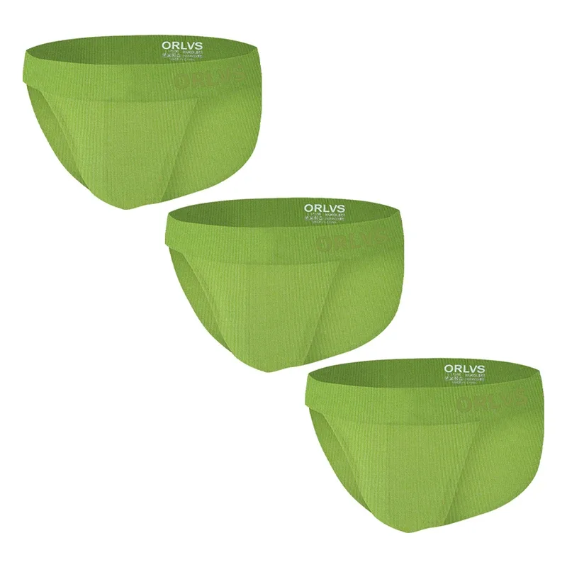 1PCS Men's Modal Ultra-Thin Barely-There Briefs U Convex Pouch Bright Solid Color Elastic Waistband Breathable Daily Underwear