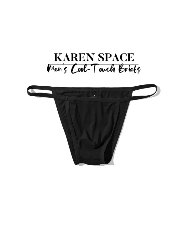 1PC Men's Sexy Low-Waist Briefs with Large Pouch Single Color Thin Belt Comfortable Thin Design for Summer Pure Color Underwear