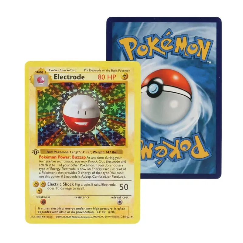 151Pcs/Box 1996 πρώτης γενιάς κάρτα Pokémon σπάνια Charizard Pikachu Mewtwo Blastoise Συλλεκτικά παιχνίδια καρτών αγγλική έκδοση