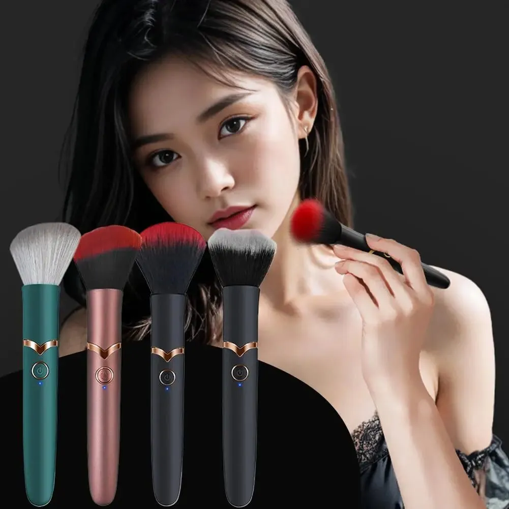 Elektrische make-upborstel Foundation Brush Trillingsmake-upborstel Draagbare oplaadbare cosmetische borstel Detail Make-uphulpmiddelen