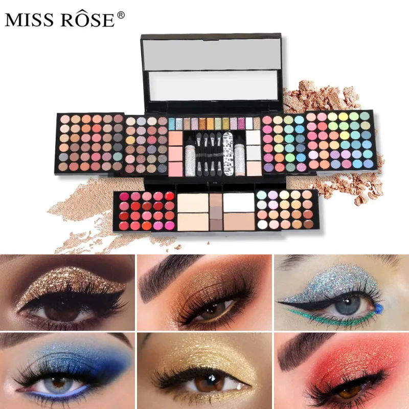 120 Colors All-in-One Makeup Palette Matte Eyeshadow Highlight Lipstick Eyeliner - Face Beauty Cosmetic Makeup Box